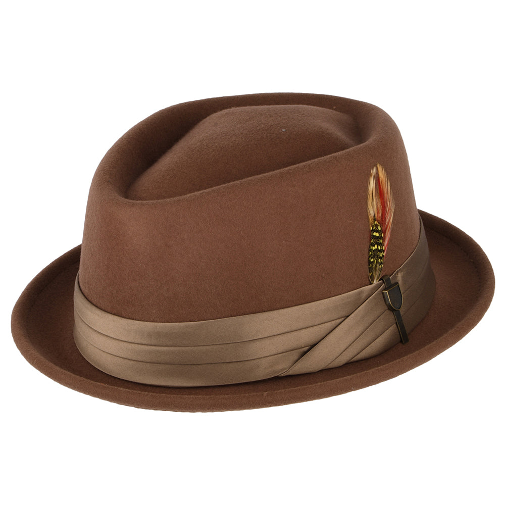 Brixton Hats Stout Wool Felt Pork Pie Hat - Brown-bronze – Village Hats