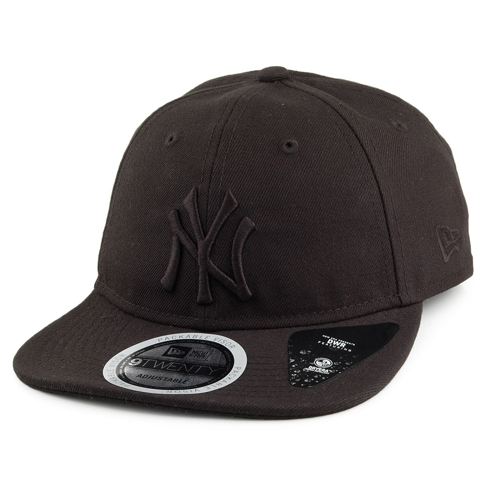 New Era 9TWENTY New York Yankees Baseball Cap - Team Packable - Black ...