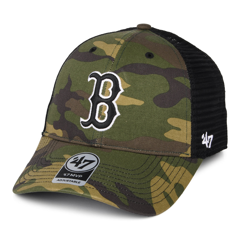 47 Brand Black Logo New York Yankees MLB Branson MVP Camouflage Trucker  Hat