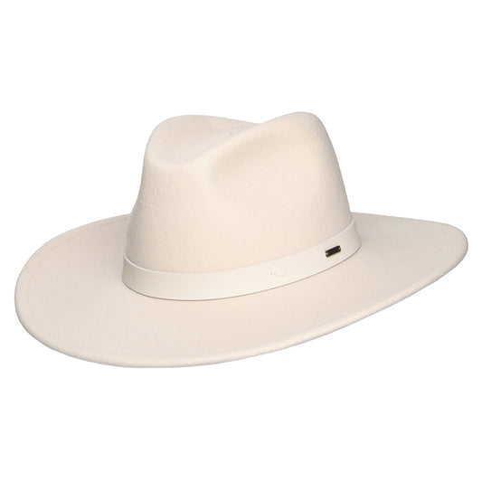 Brixton Hats Harper Wool Felt Fedora Hat - Cream