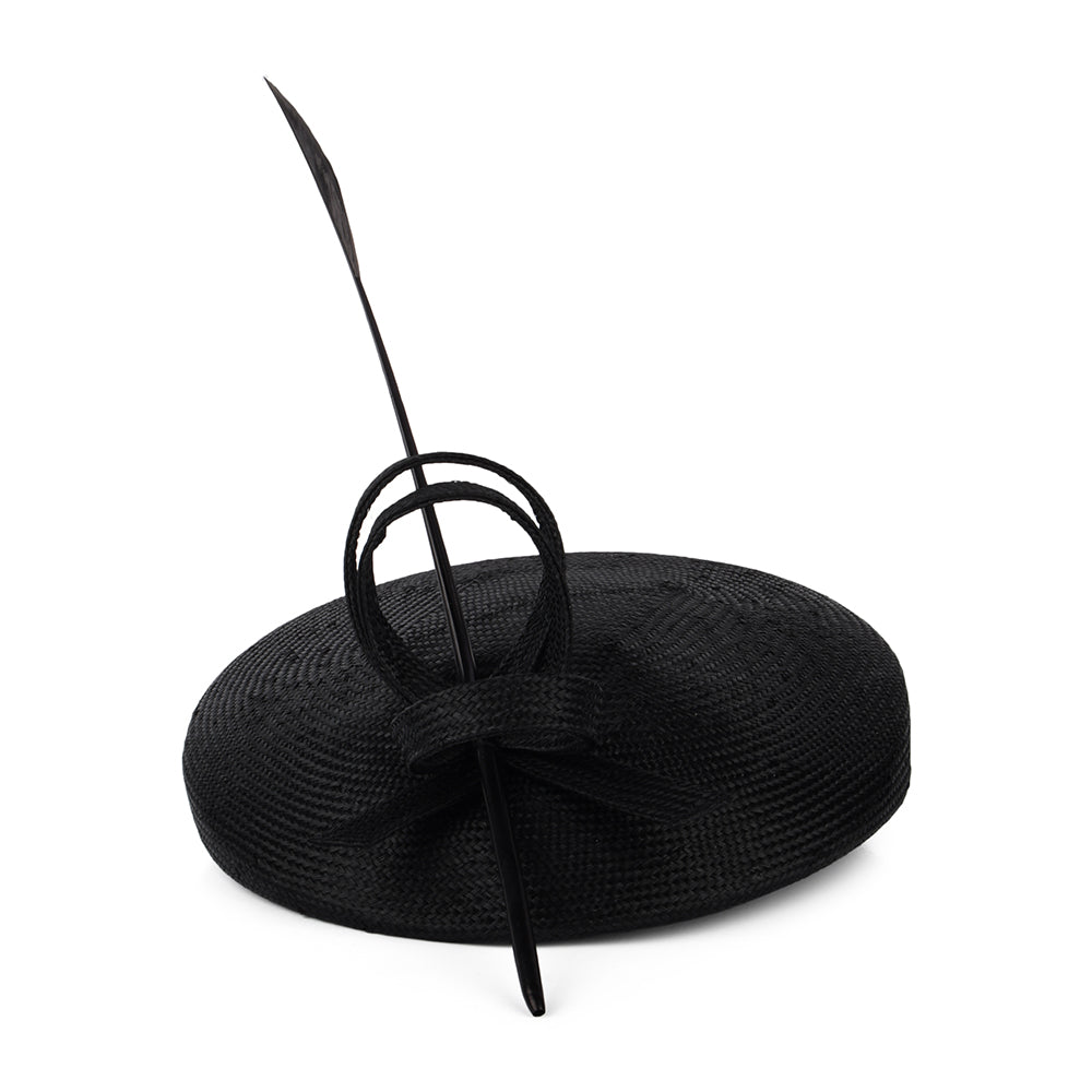 Whiteley Hats Pippa Straw Pillbox Hat - Black