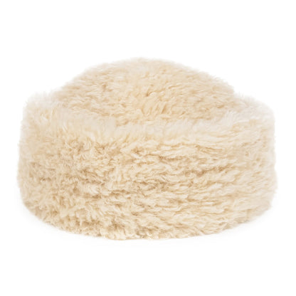 Helen Moore Faux Sherpa Winter Hat - Cream