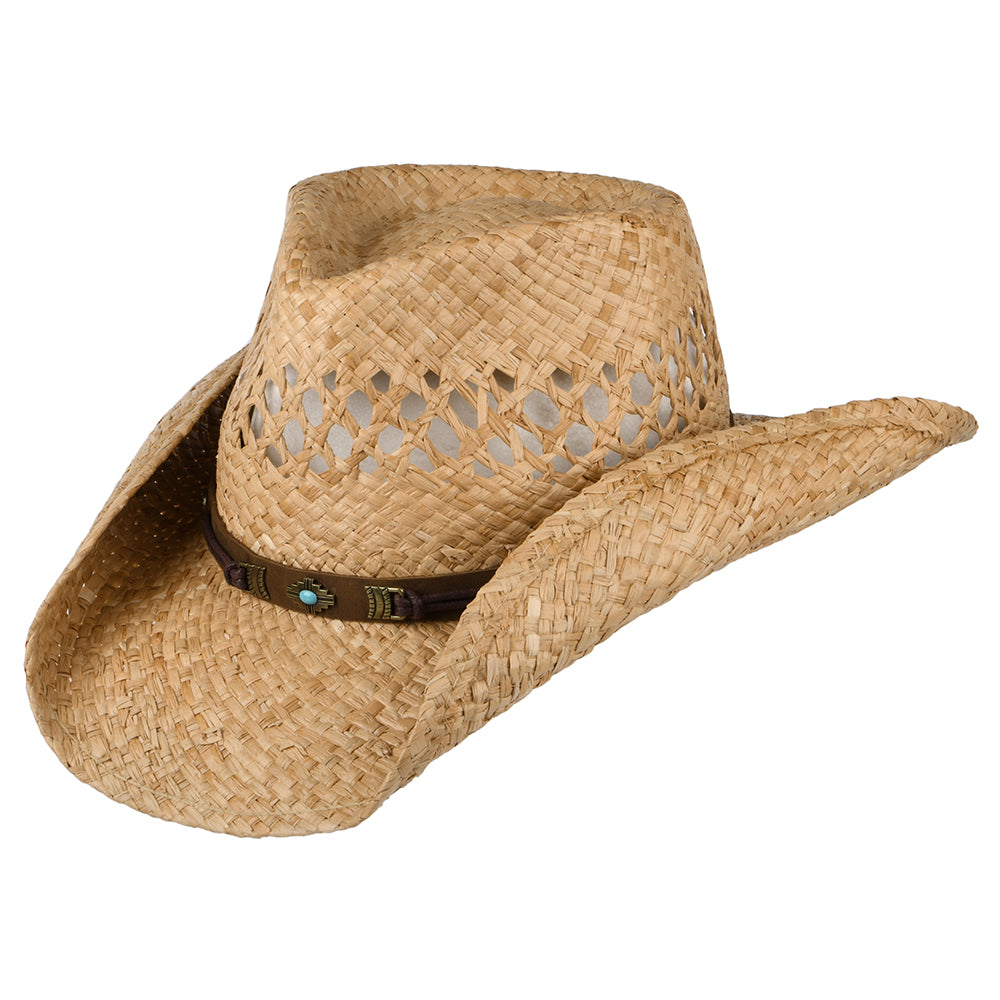 Stetson Hats Vented Raffia Cowboy Hat - Natural