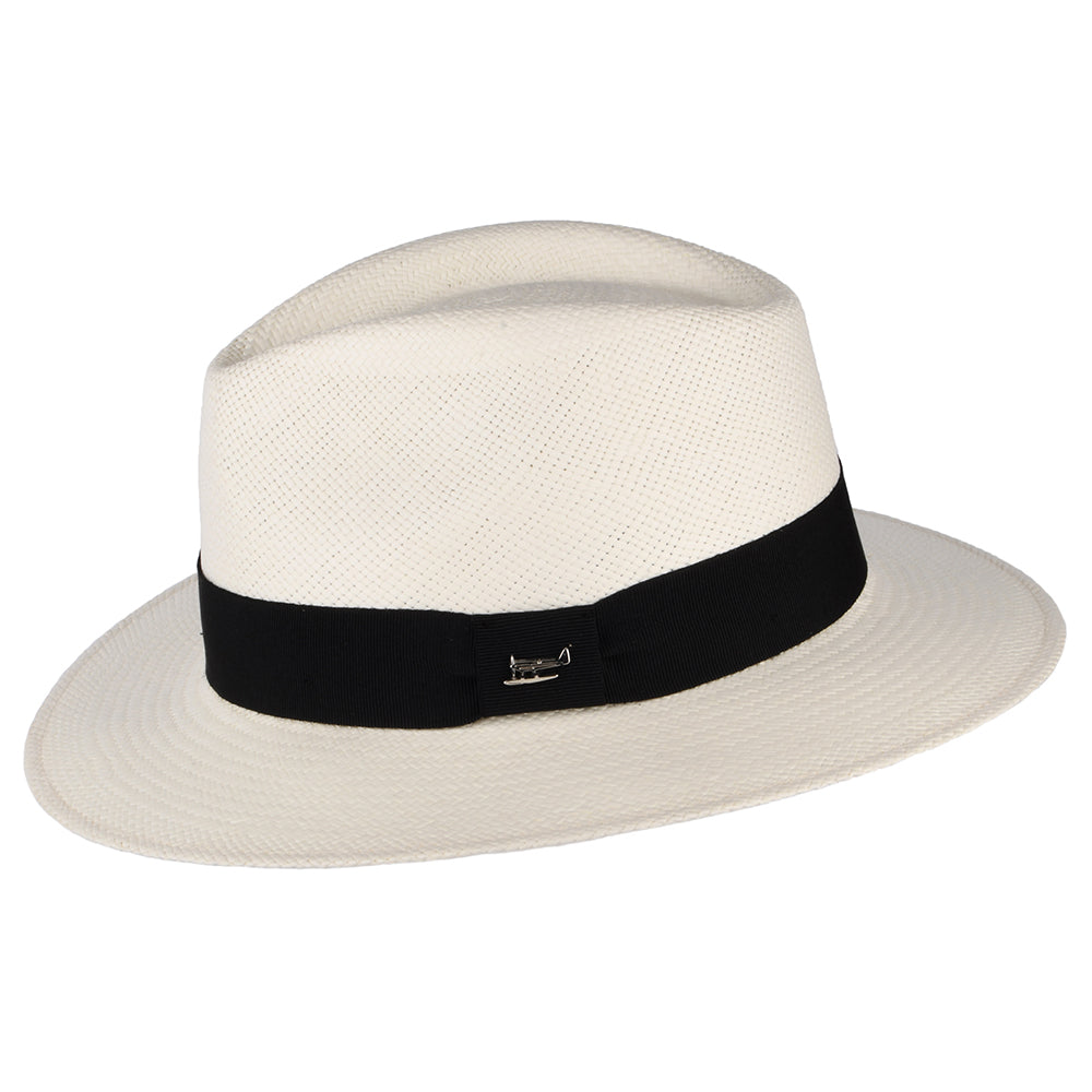 Whiteley Hats Sandown Panama Fedora Hat - Bleach