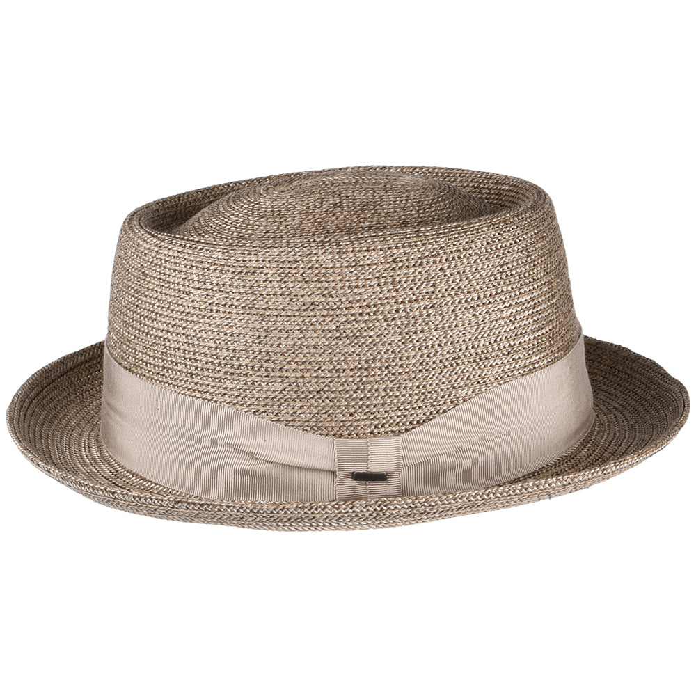 Bailey Hats Waits Pork Pie Hat - Beige-Multi