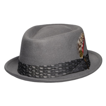 Brixton Hats Stout Wool Felt Pork Pie Hat - Light Grey