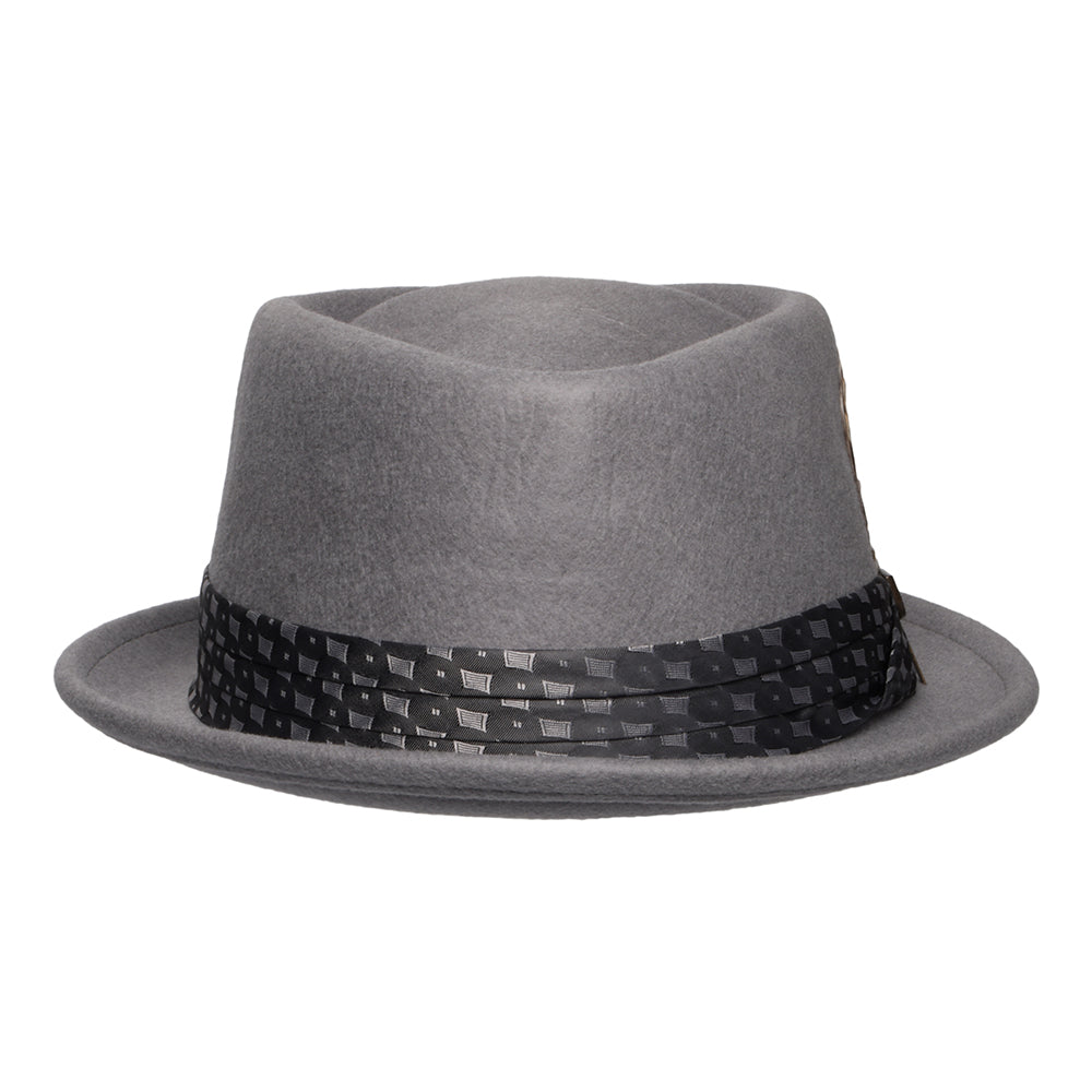 Brixton Hats Stout Wool Felt Pork Pie Hat - Light Grey