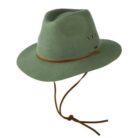 Brixton Hats Wesley Weather Guard Fedora Hat - Light Moss