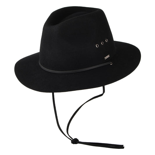 Brixton Hats Wesley Weather Guard Fedora Hat - Black