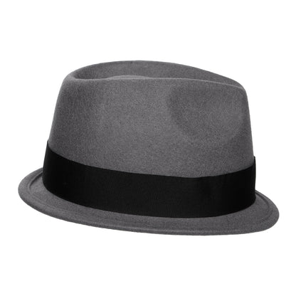 Jaxon & James Dekker Crushable Trilby Hat - Grey