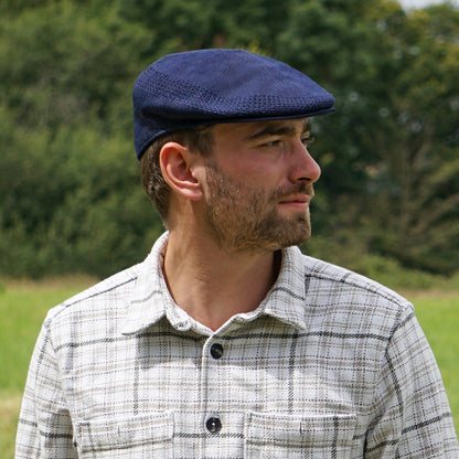 Jaxon & James Summer Flat Cap - Navy Blue