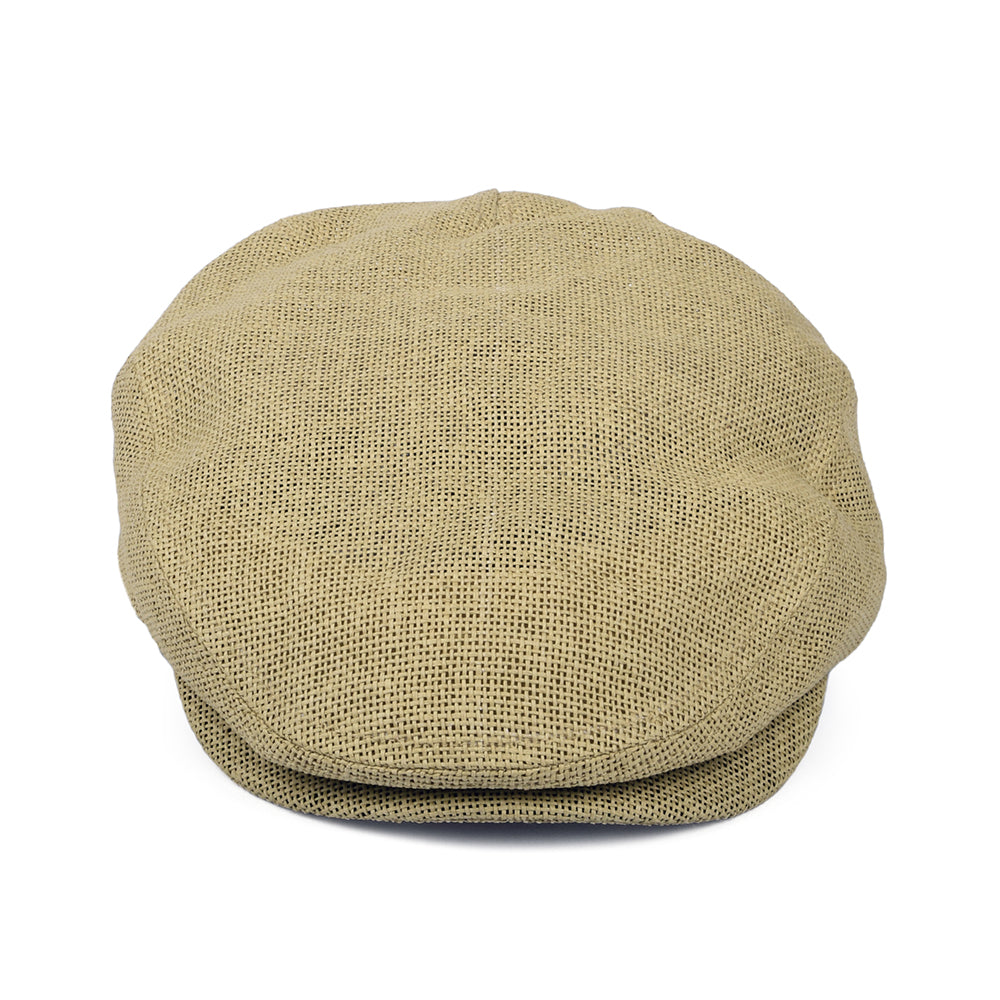 Brixton Hats Hooligan Lightweight X Snap Straw Flat Cap - Natural