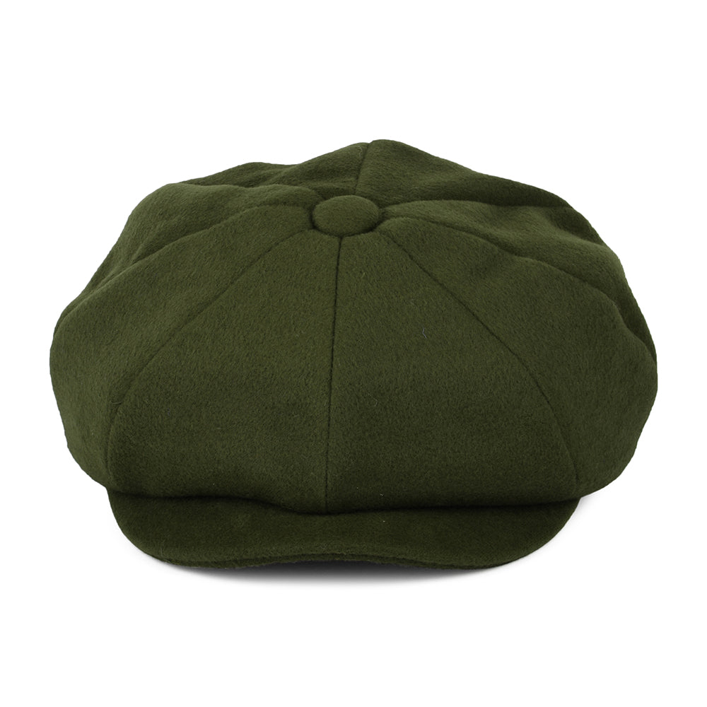 Barbour Hats Brendon Brushed Newsboy Cap - Olive