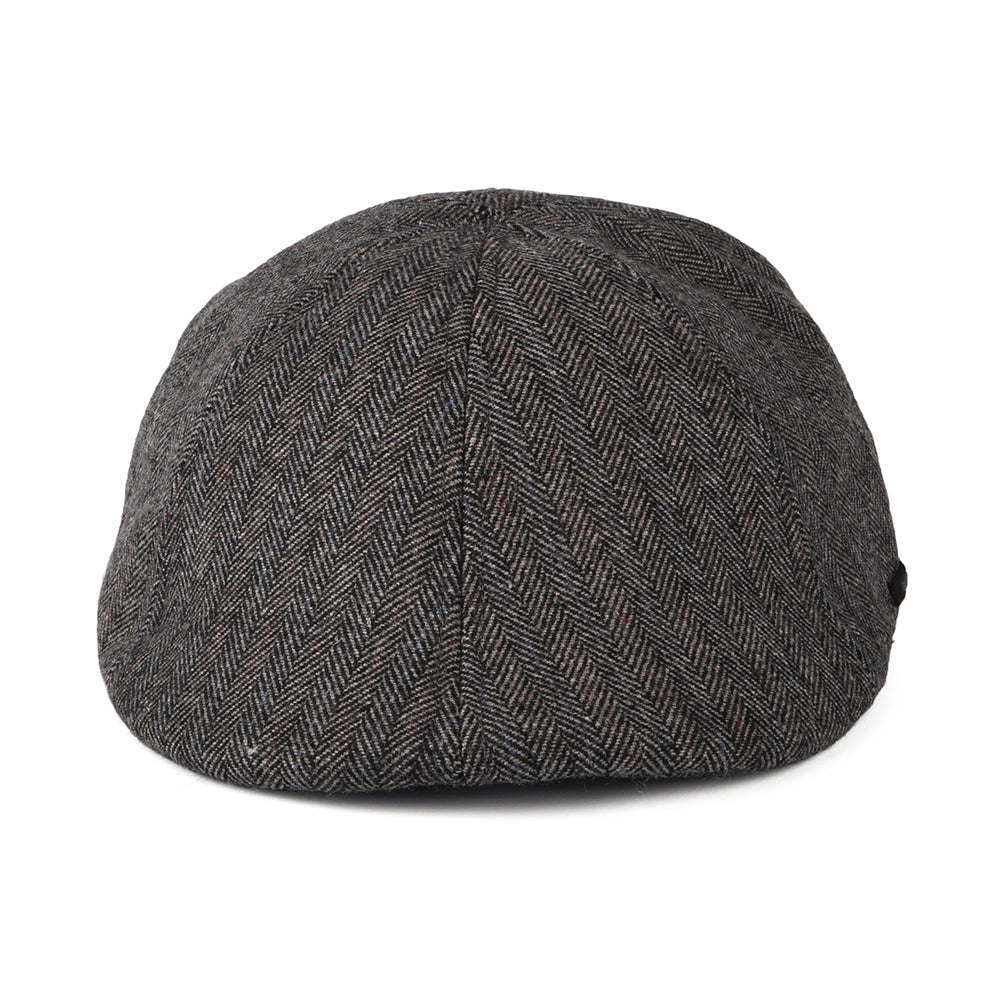 Barts Hats Mr. Mitchell Herringbone Duckbill Flat Cap - Dark Grey