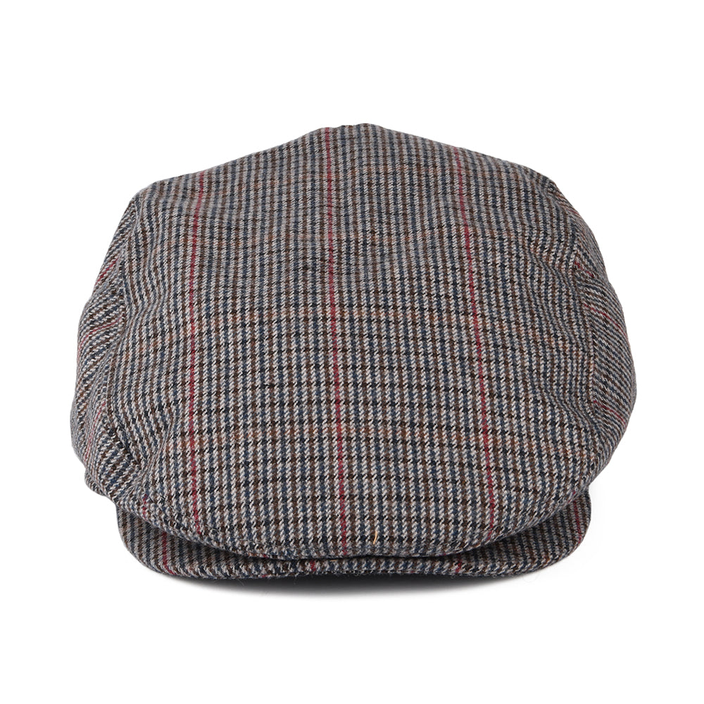 Barts Hats Oslo Windowpane Flat Cap - Navy Blue