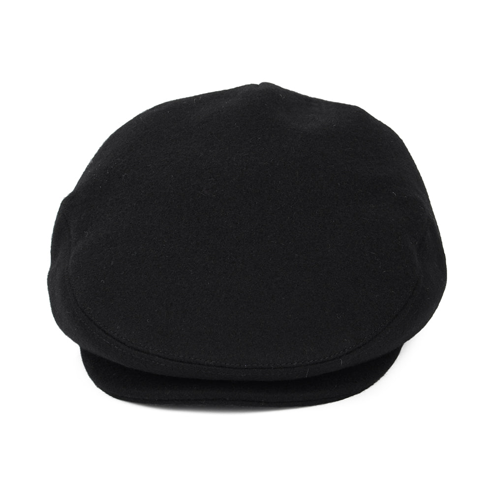 Jaxon & James Melton Wool Flat Cap - Black