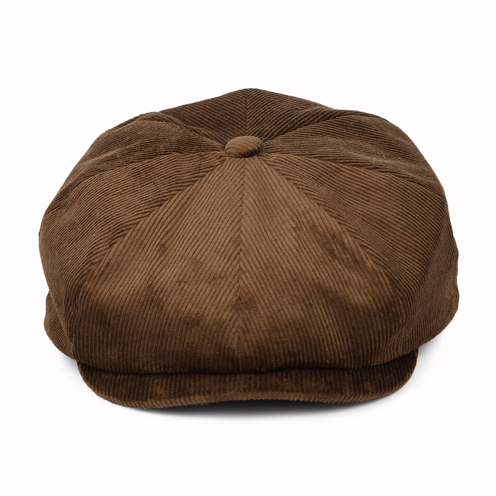 Brixton Hats Brood Corduroy Baggy Newsboy Cap - Brown