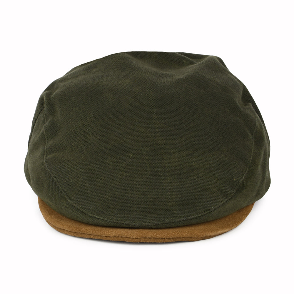 Brixton Hats Hooligan Flat Cap - Olive-Tan