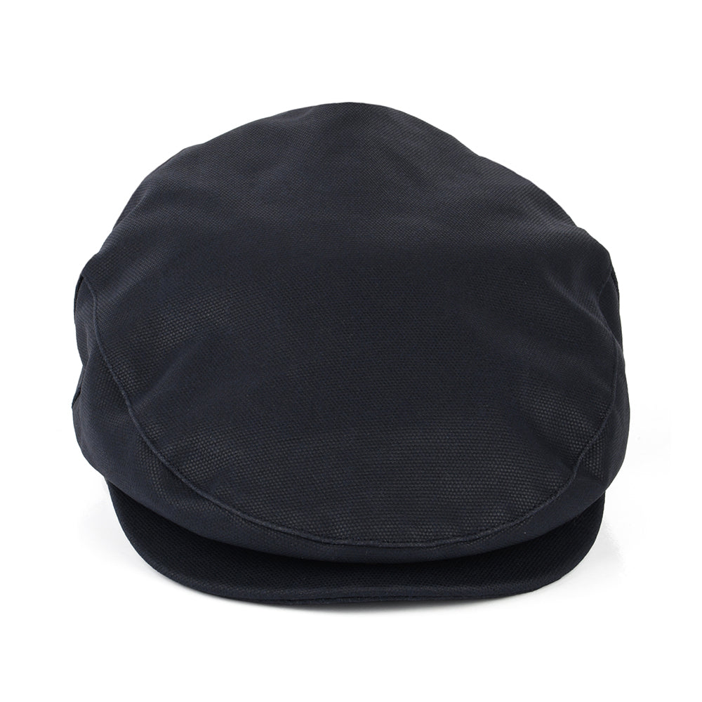 Brixton Hats Hooligan Waxed Flat Cap - Washed Navy