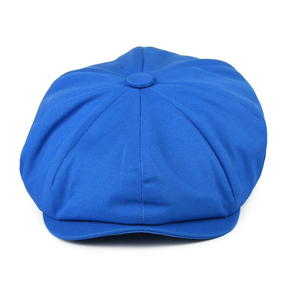 Christys Cotton 8 Piece Newsboy Cap - Blue