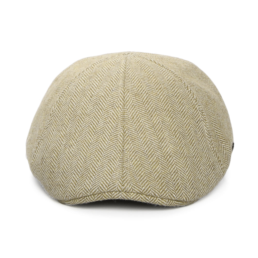 Barts Hats Mr. Mitchell Herringbone Duckbill Flat Cap - Sand