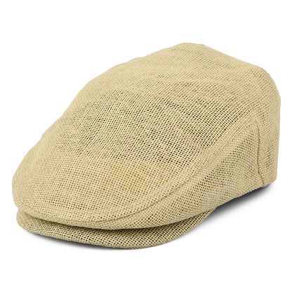 Brixton Hats Hooligan Lightweight Toyo Straw Flat Cap - Natural