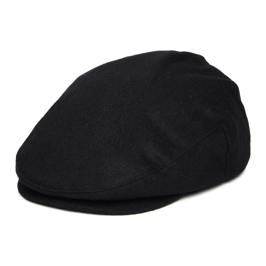 Brixton Hats Hooligan Flannel Flat Cap - Black