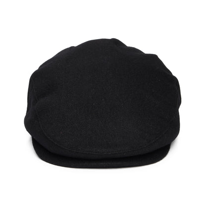 Brixton Hats Hooligan Flannel Flat Cap - Black