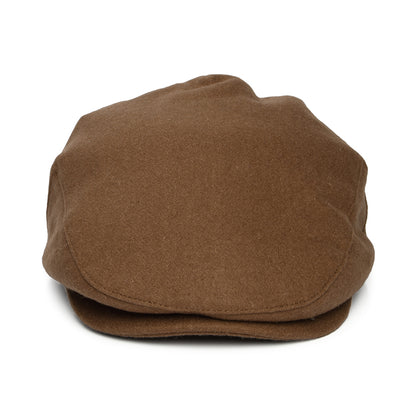 Brixton Hats Hooligan Flannel Flat Cap - Tobacco