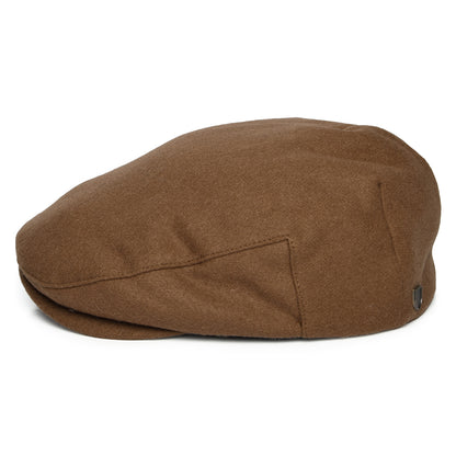 Brixton Hats Hooligan Flannel Flat Cap - Tobacco