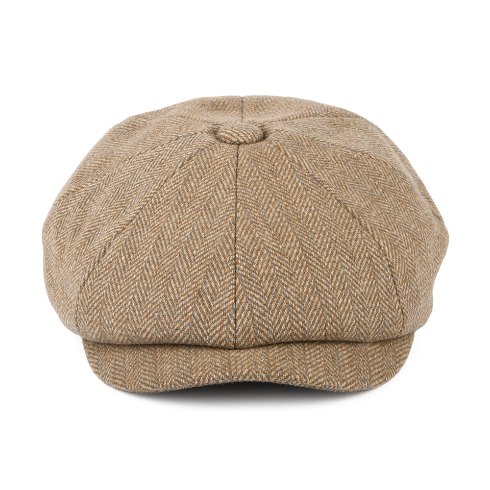 Barbour Hats Fyne Herringbone Newsboy Cap - Sand