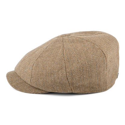 Barbour Hats Fyne Herringbone Newsboy Cap - Sand