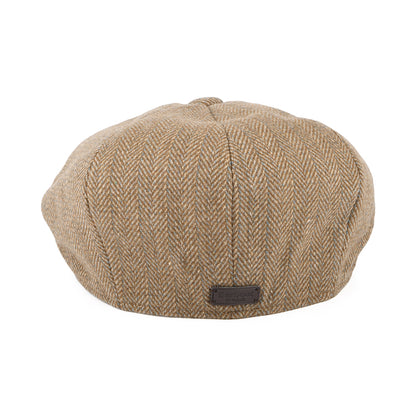 Barbour Hats Fyne Herringbone Newsboy Cap - Sand