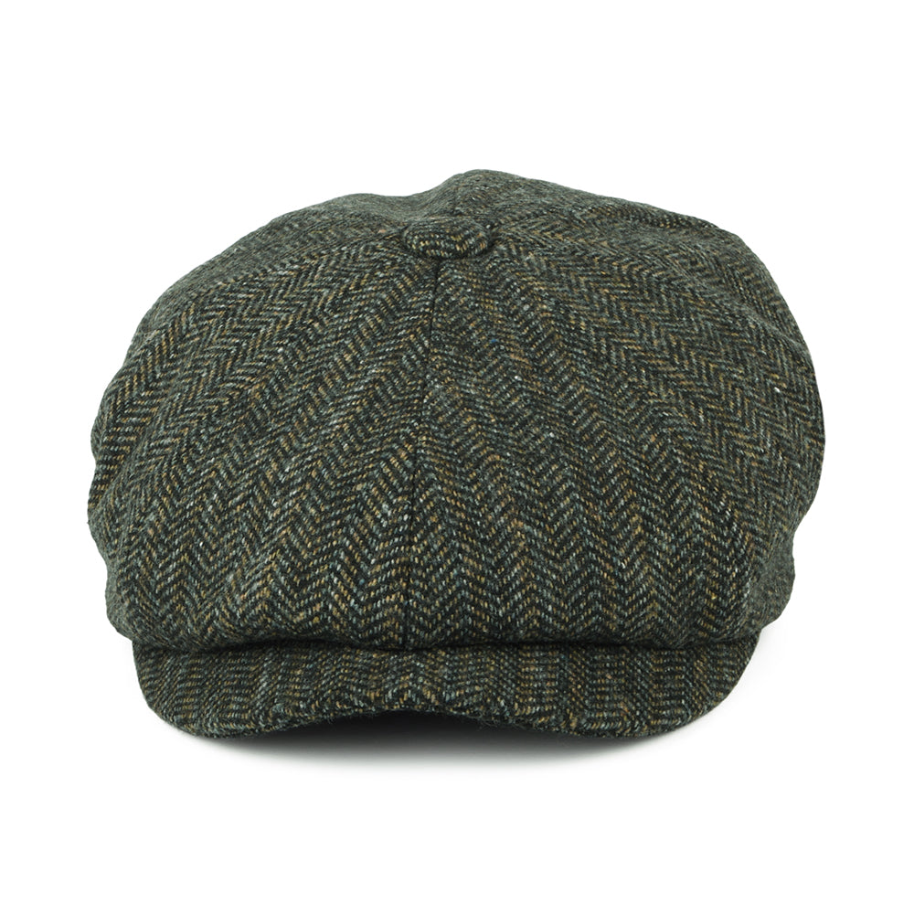 Barbour Hats Fyne Herringbone Newsboy Cap - Olive