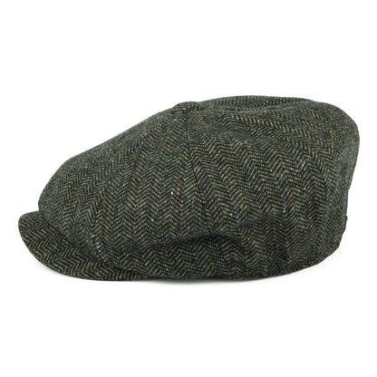 Barbour Hats Fyne Herringbone Newsboy Cap - Olive