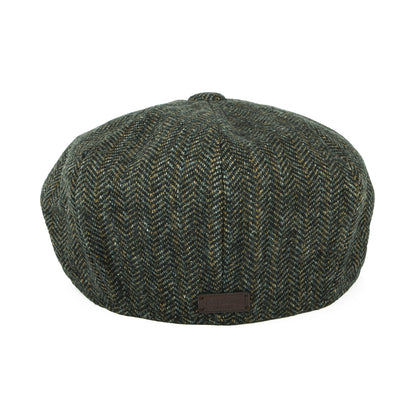 Barbour Hats Fyne Herringbone Newsboy Cap - Olive