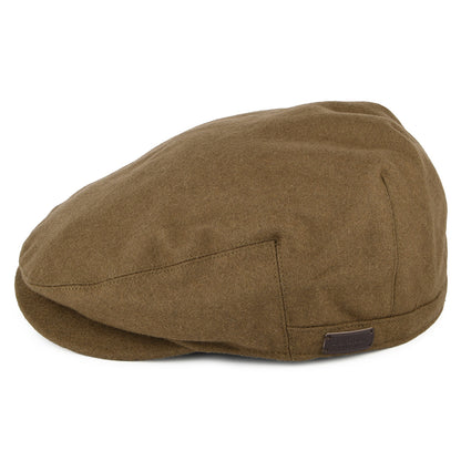 Barbour Hats Redshore Melton Wool Blend Flat Cap - Sandstone