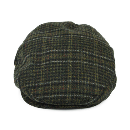 Barbour Hats Wilkin Check Flat Cap - Olive-Multi