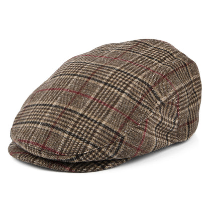 Brixton Hats 20th Anniversary Hooligan Plaid Flat Cap - Brown-Multi