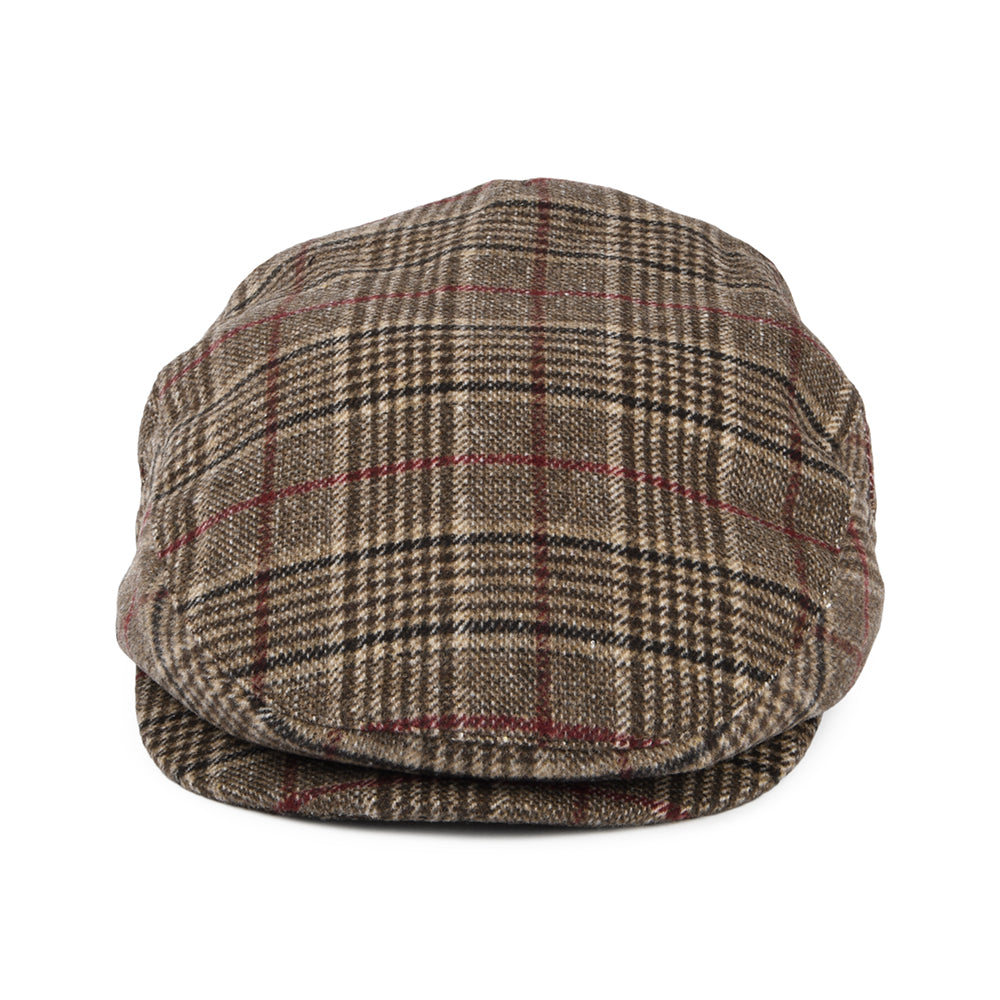 Brixton Hats 20th Anniversary Hooligan Plaid Flat Cap - Brown-Multi