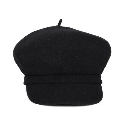 Whiteley Hats Vanessa Wool Baker Boy Cap - Black