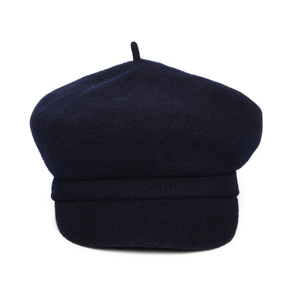 Whiteley Hats Vanessa Wool Baker Boy Cap - Navy Blue