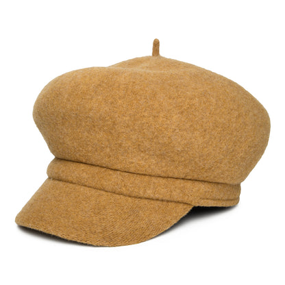 Whiteley Hats Vanessa Wool Baker Boy Cap - Mustard