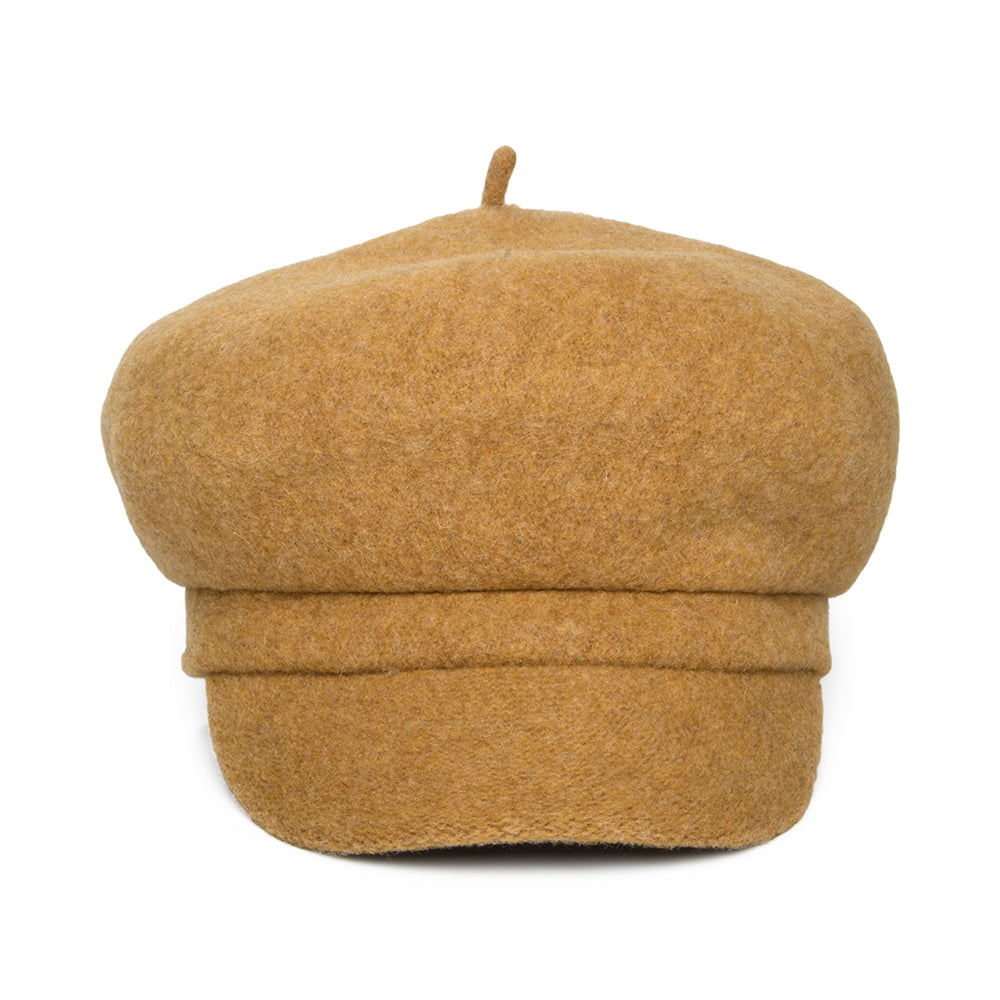 Whiteley Hats Vanessa Wool Baker Boy Cap - Mustard