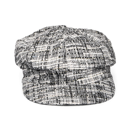 Whiteley Hats Tweed Baker Boy Cap - Grey