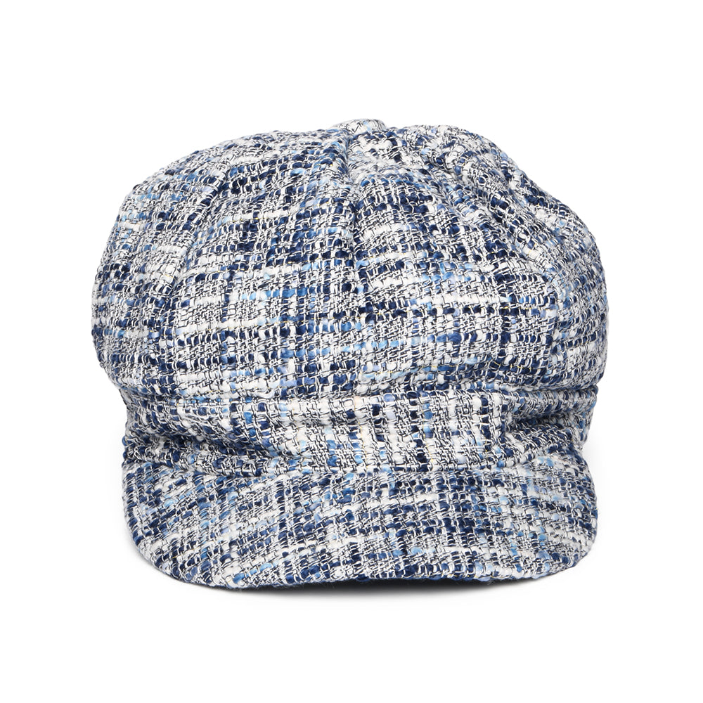 Whiteley Hats Tweed Baker Boy Cap - Blue