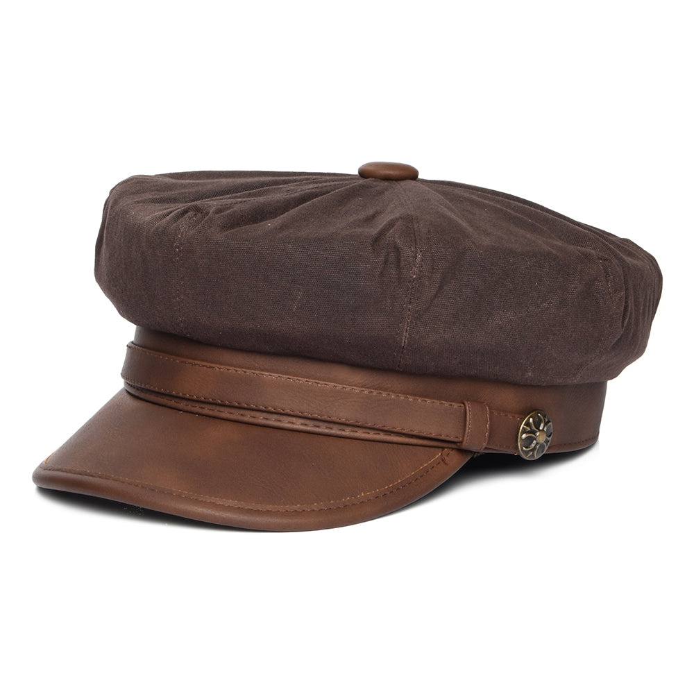 Jaxon & James Rebel Motorcycle Cap - Brown