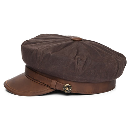 Jaxon & James Rebel Motorcycle Cap - Brown