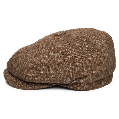 Bailey Hats Cassell Herringbone Wool Blend Newsboy Cap - Rust