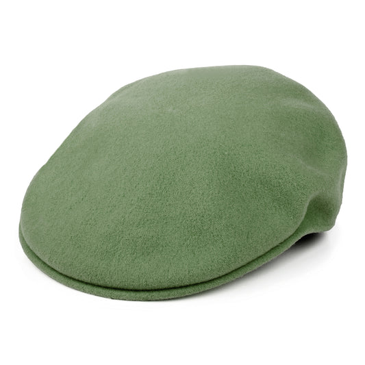 Kangol 504 Wool Flat Cap - Olive